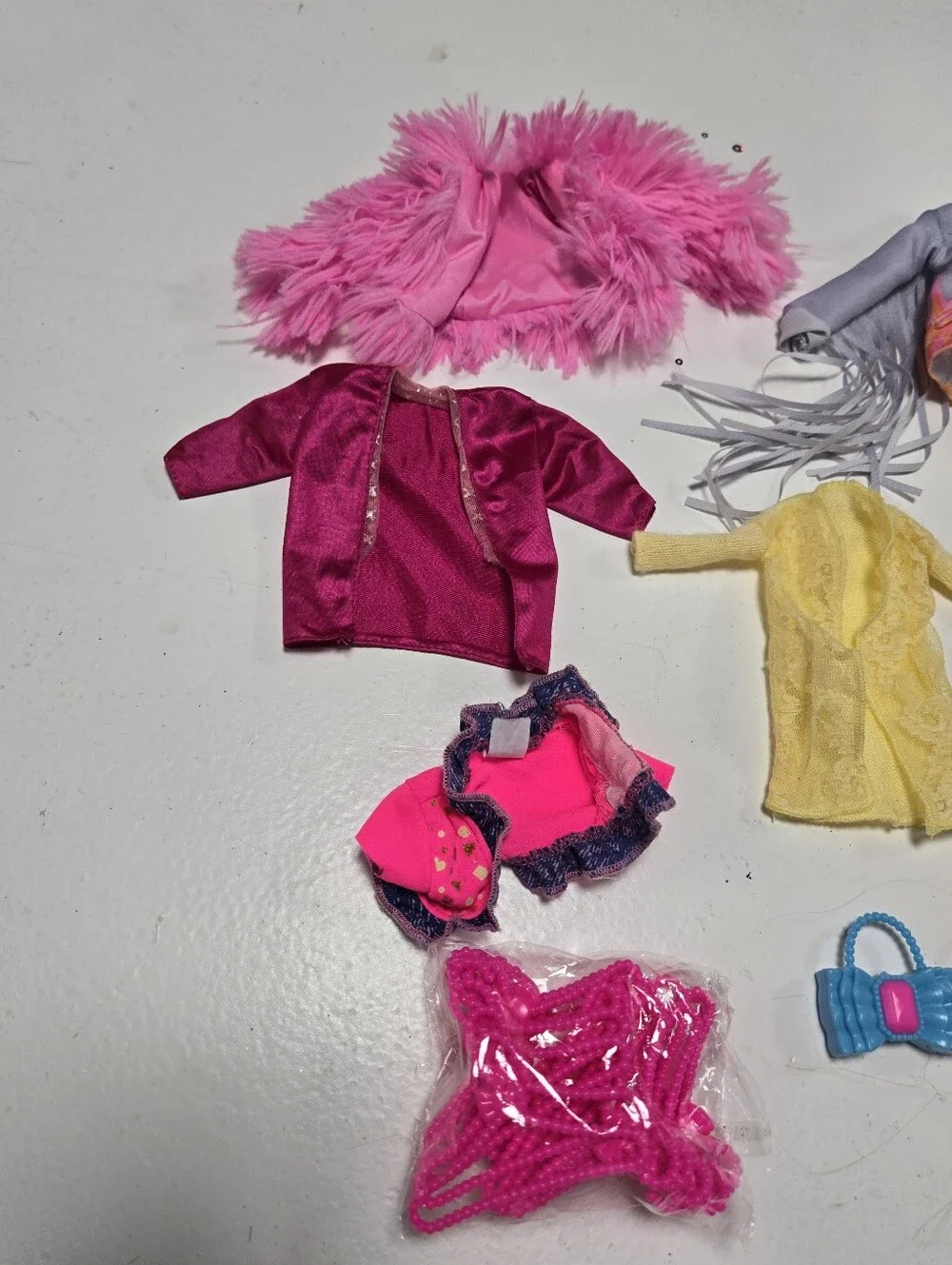 Unbranded 11 Assorted Doll Clothing For Barbie Dolls Cardigans Jackets Purses
